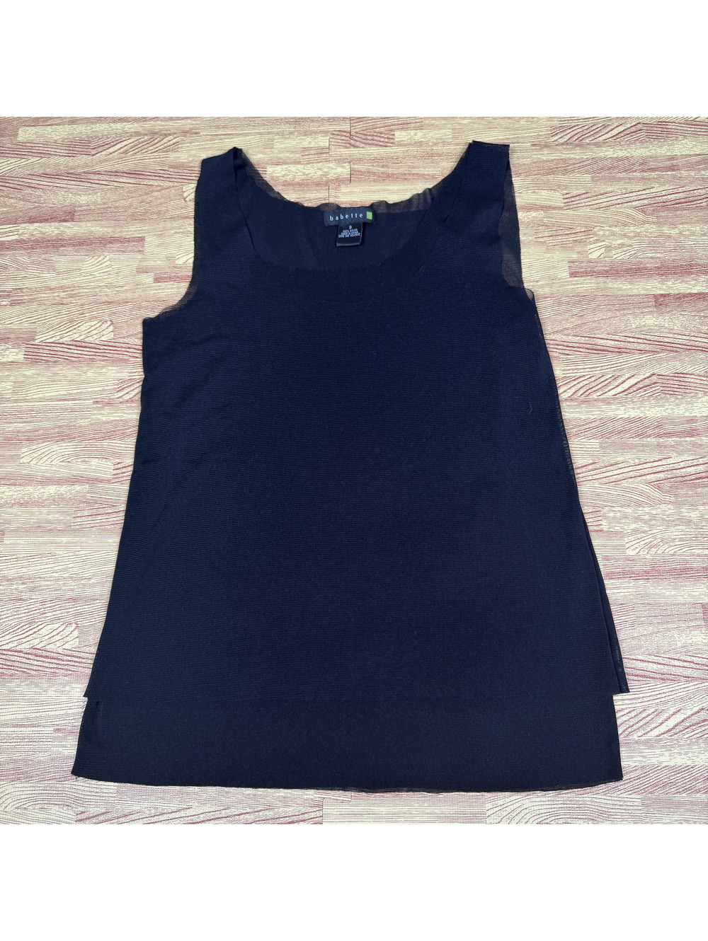 Babette Black Sleeveless Tank Top